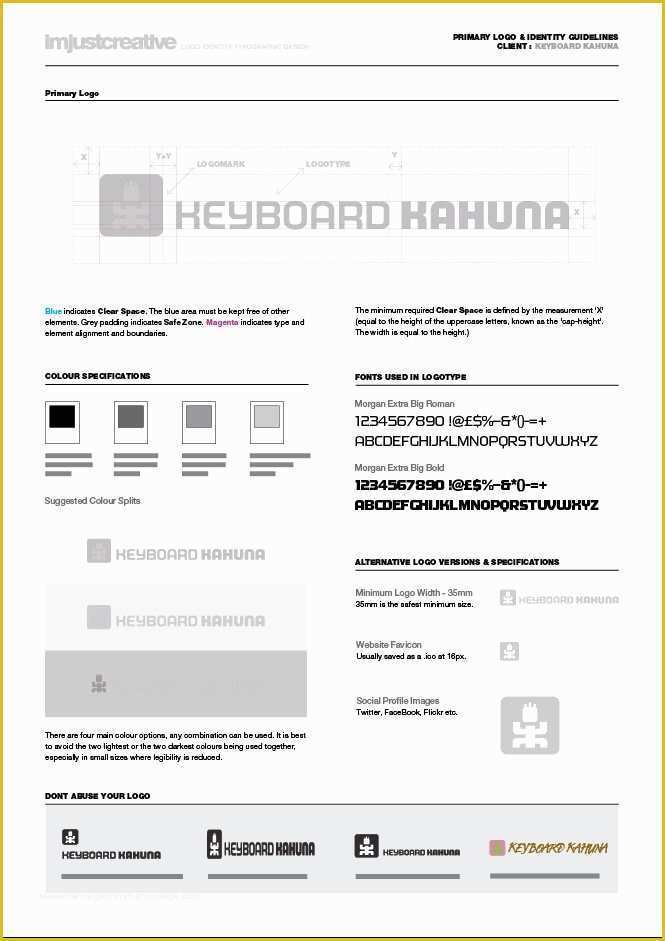 Free Brand Guidelines Template Of Logo Identity Guideline Template for