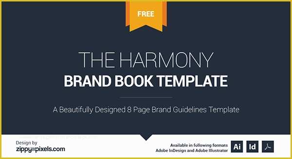 Free Brand Guidelines Template Of the Harmony Free Brand Book Template On Behance