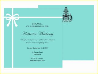 Free Breakfast at Tiffany's Invitation Template Of Editable Tiffany ...