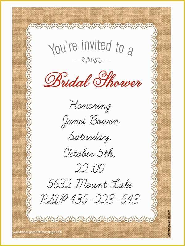 Free Bridal Shower Invitation Templates Downloads Of 22 Free Bridal Shower Printable Invitations All Free