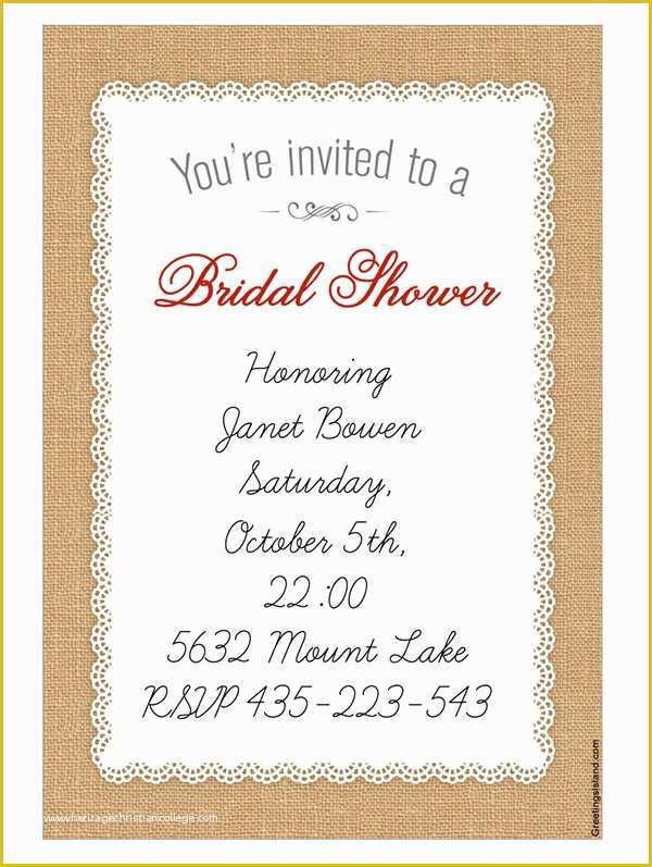 Free Bridal Shower Invitation Templates Downloads Of 25 Bridal Shower Invitation Templates Download Free