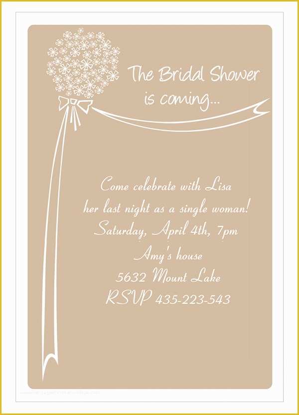 Free Bridal Shower Invitation Templates Downloads Of 25 Bridal Shower Invitation Templates Download Free