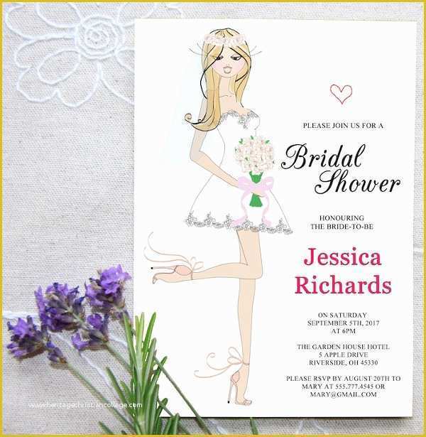 Free Bridal Shower Invitation Templates Downloads Of 26 Bridal Shower Invitation Templates Word Psd Ai