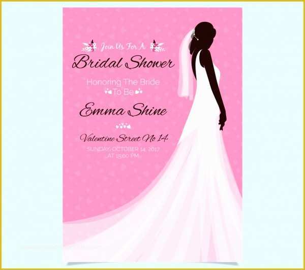 Free Bridal Shower Invitation Templates Downloads Of 29 Bridal Shower Invitation Templates Free & Premium