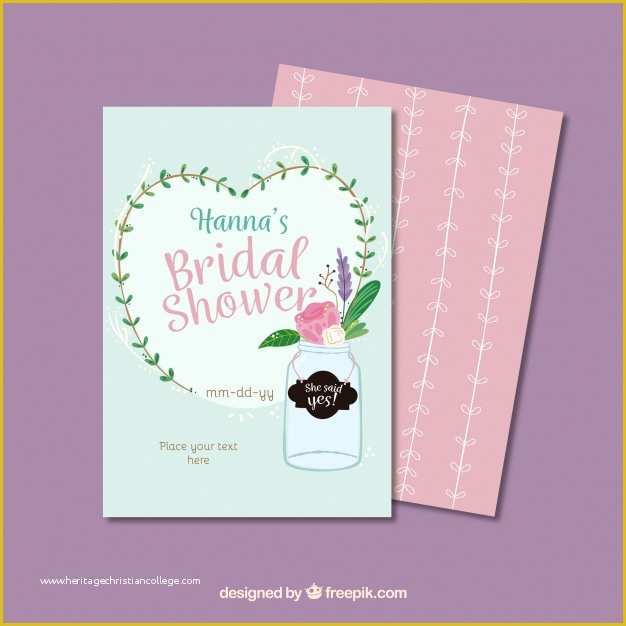 Free Bridal Shower Invitation Templates Downloads Of Beautiful Bridal Shower Invitation Template Vector