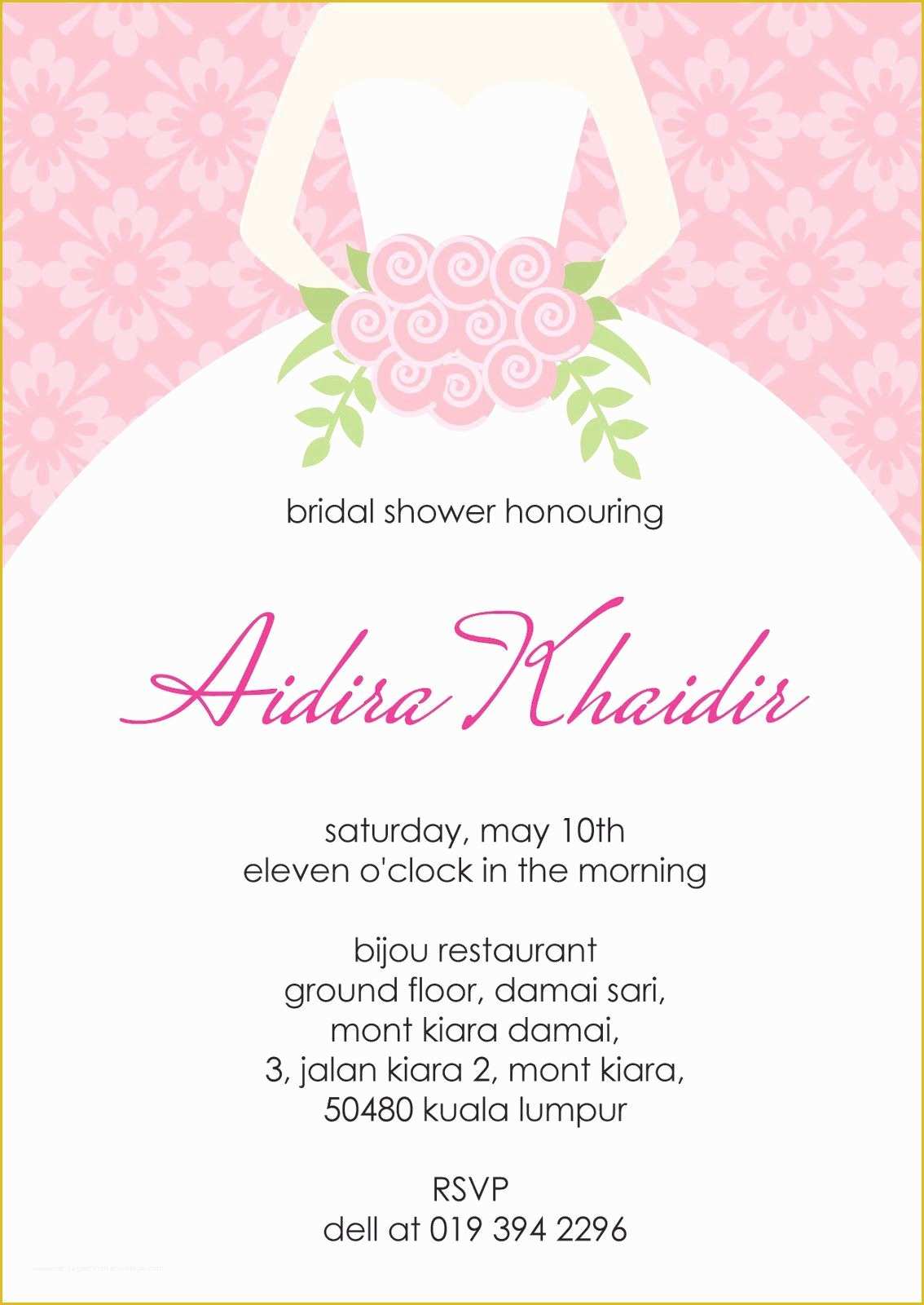 Free Bridal Shower Invitation Templates for Word Of Bridal Shower Invitation Templates Bridal Shower