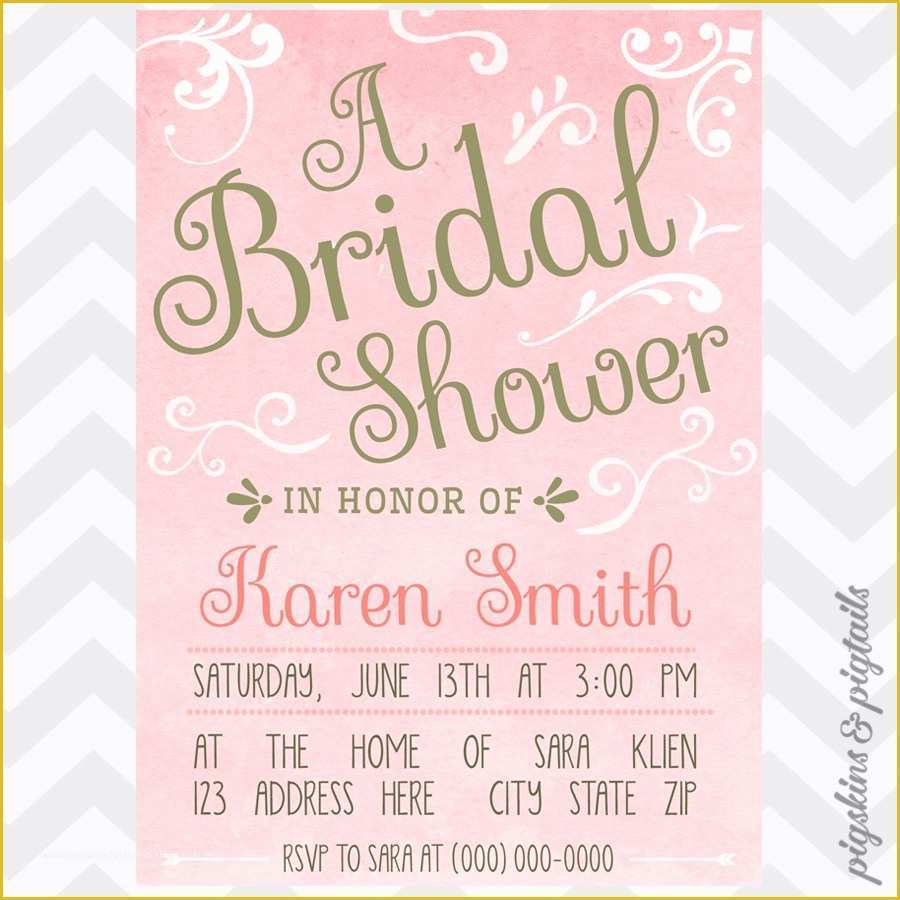 Free Bridal Shower Invitation Templates for Word Of Free Bridal Shower Invitation Templates for Word Pics