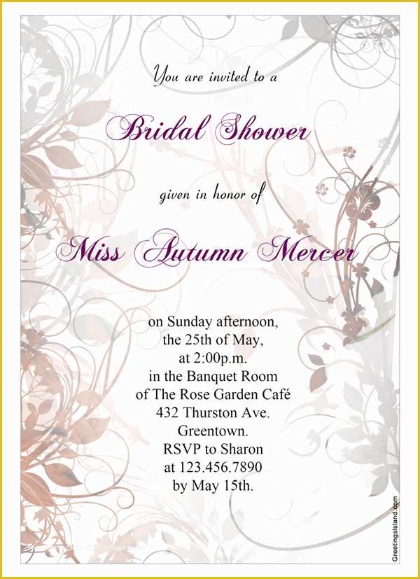 Free Bridal Shower Invitation Templates Of 10 Bridal Shower Invitation Templates