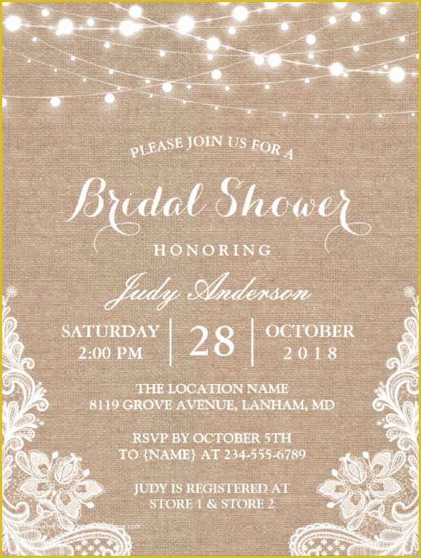 Free Bridal Shower Invitation Templates Of 26 Free Bridal Shower Invitations Psd Eps