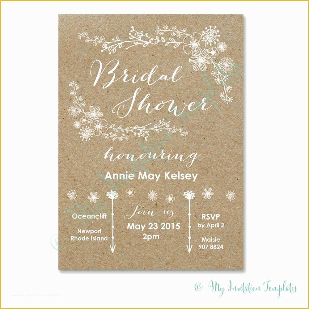 Free Bridal Shower Invitation Templates Of Baptism Invitation Christening Invitation Cards Superb