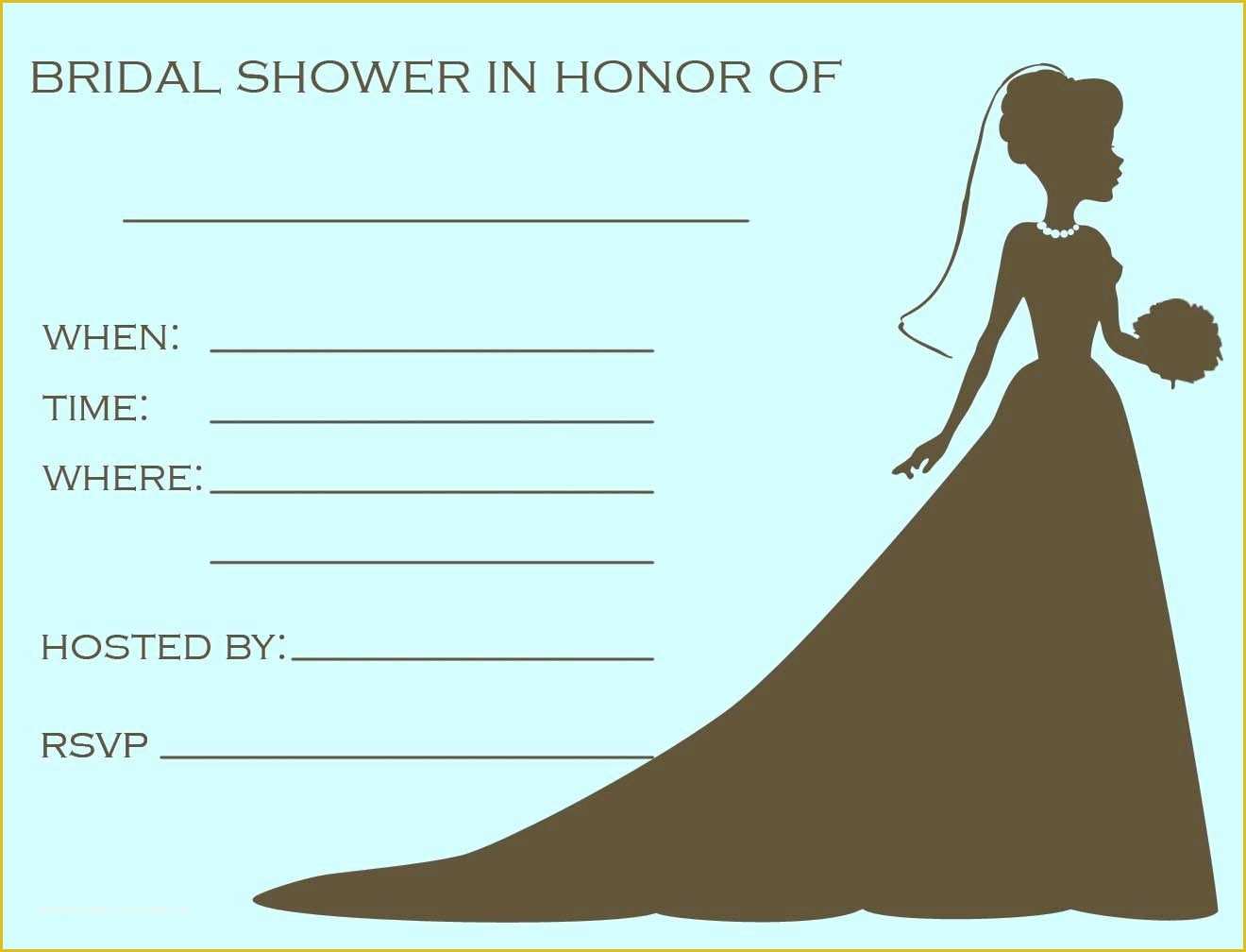 Free Bridal Shower Invitation Templates Of Blank Invitation Templates Free for Word Blank Baby