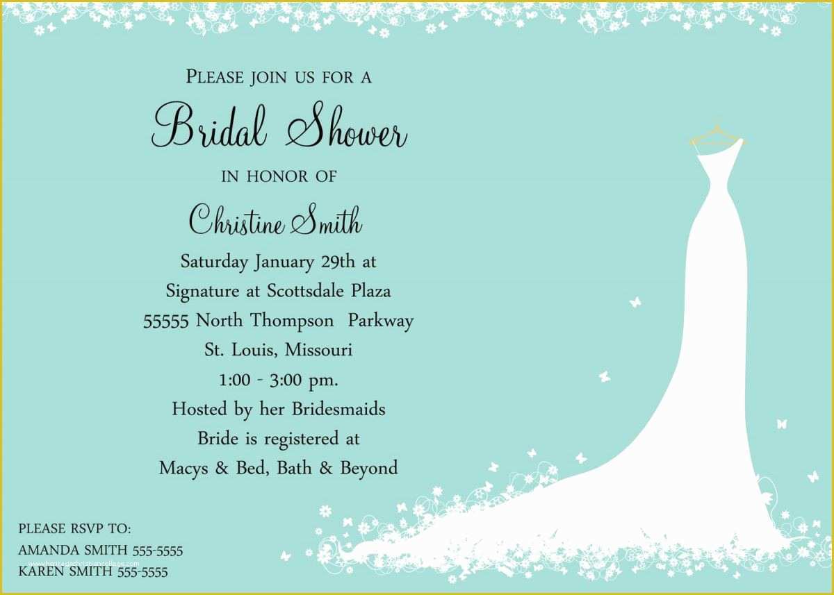 Free Bridal Shower Invitation Templates Of Bridal Shower Invitation Templates Bridal Shower