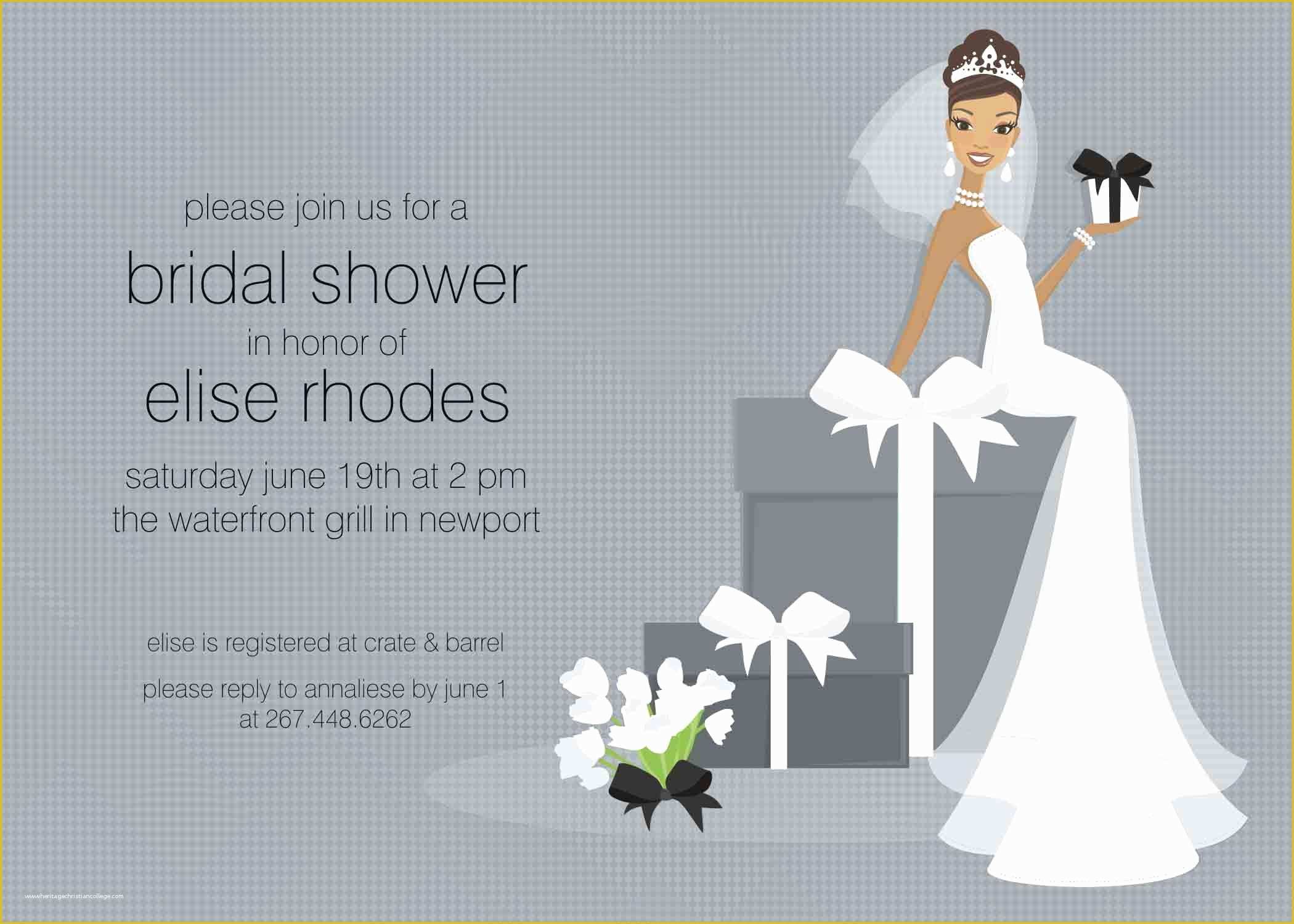 Free Bridal Shower Invitation Templates Of Free Bridal Shower Invitation Templates