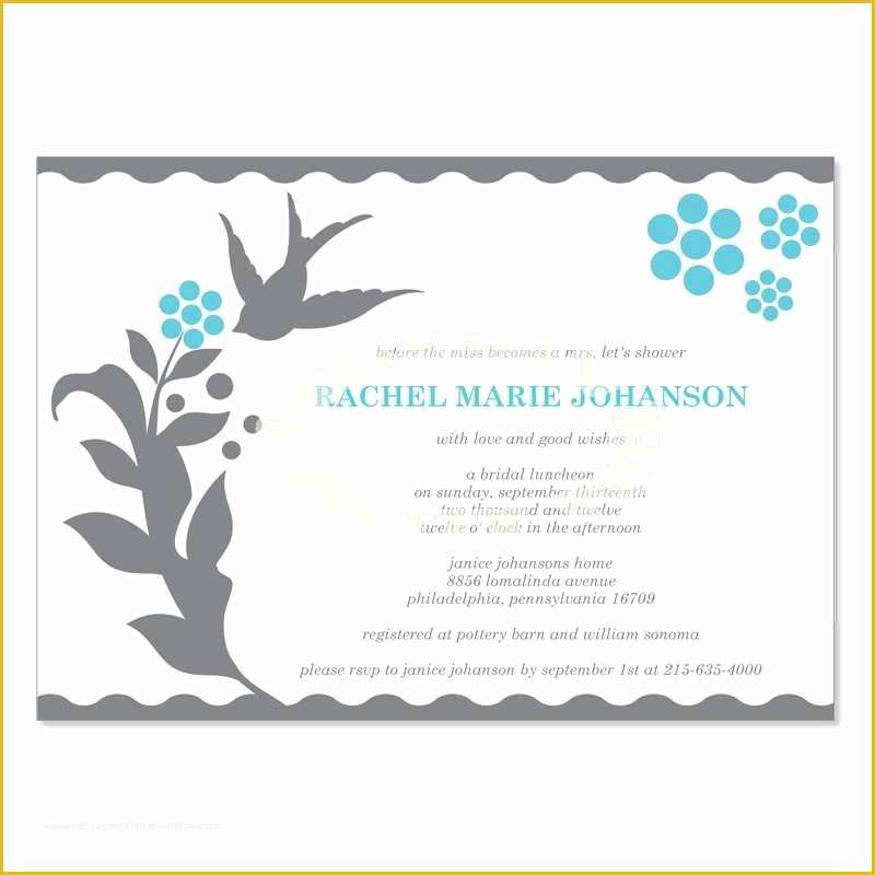 Free Bridal Shower Invitation Templates Photoshop Of Bridal Shower Invitation Postcard Template