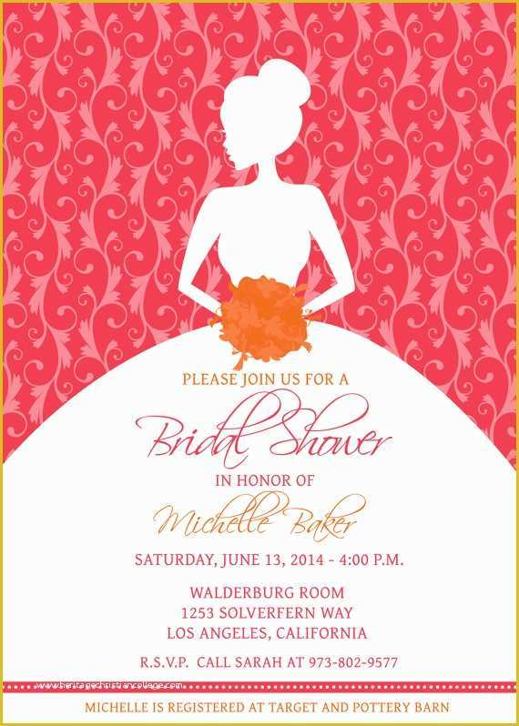 Free Bridal Shower Invitation Templates Photoshop Of Edit Your Own with Shop Printable Bridal Shower