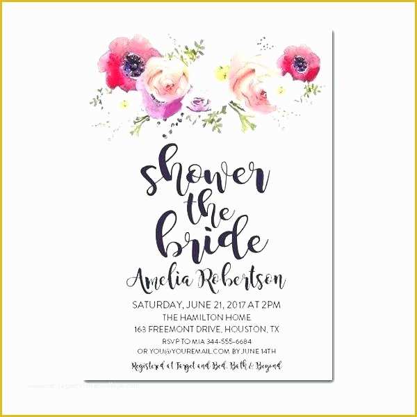 Free Bridal Shower Invitation Templates Photoshop Of Free Bridal Shower Invitation Templates S