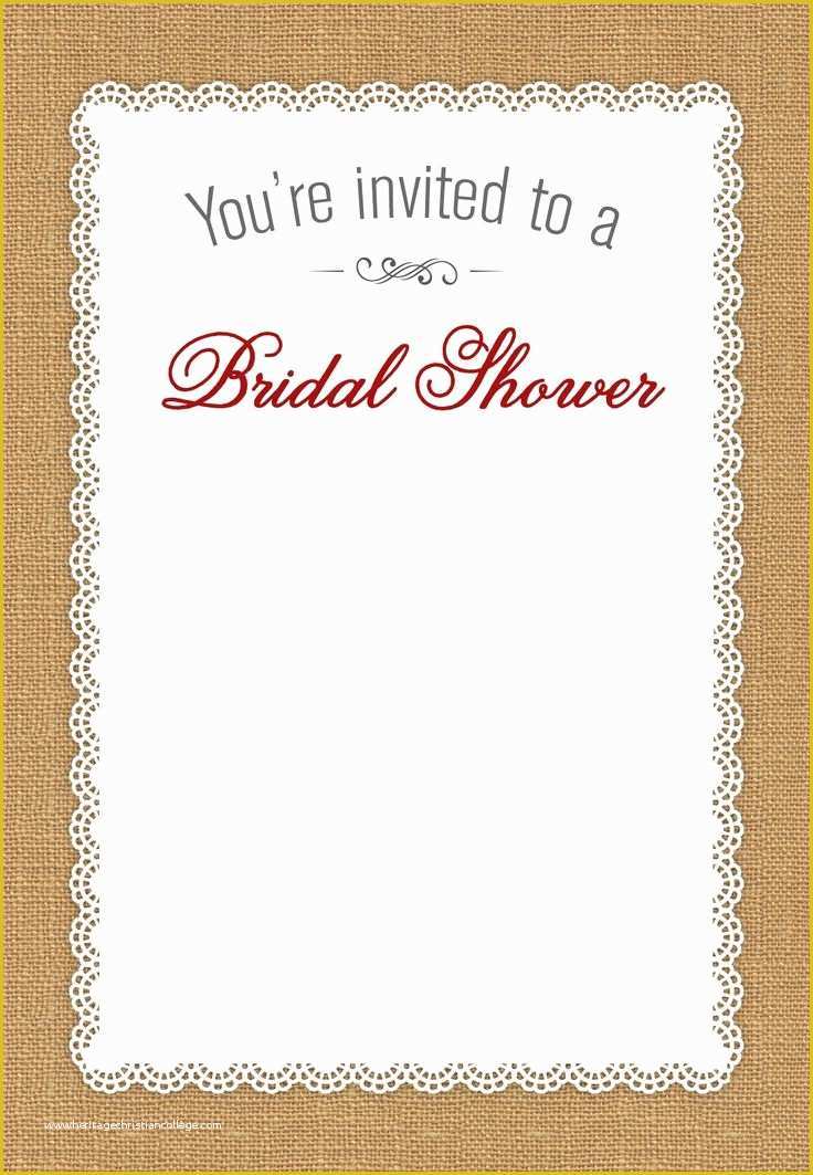 Free Bridal Shower Templates Of 15 Best Invitation Templates Images On Pinterest