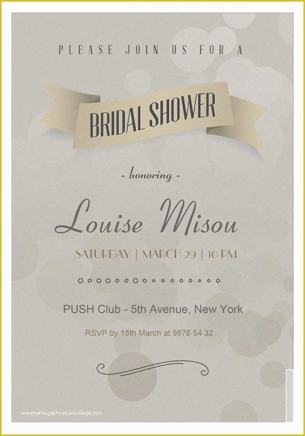 Free Bridal Shower Templates Of 22 Free Bridal Shower Printable Invitations All Free