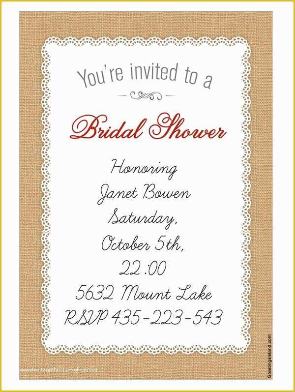 Free Bridal Shower Templates Of 22 Free Bridal Shower Printable Invitations