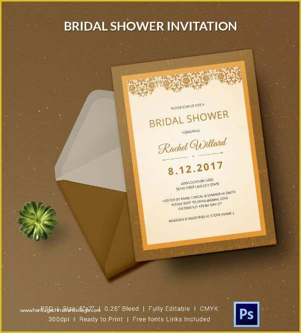 Free Bridal Shower Templates Of 25 Bridal Shower Invitations Templates