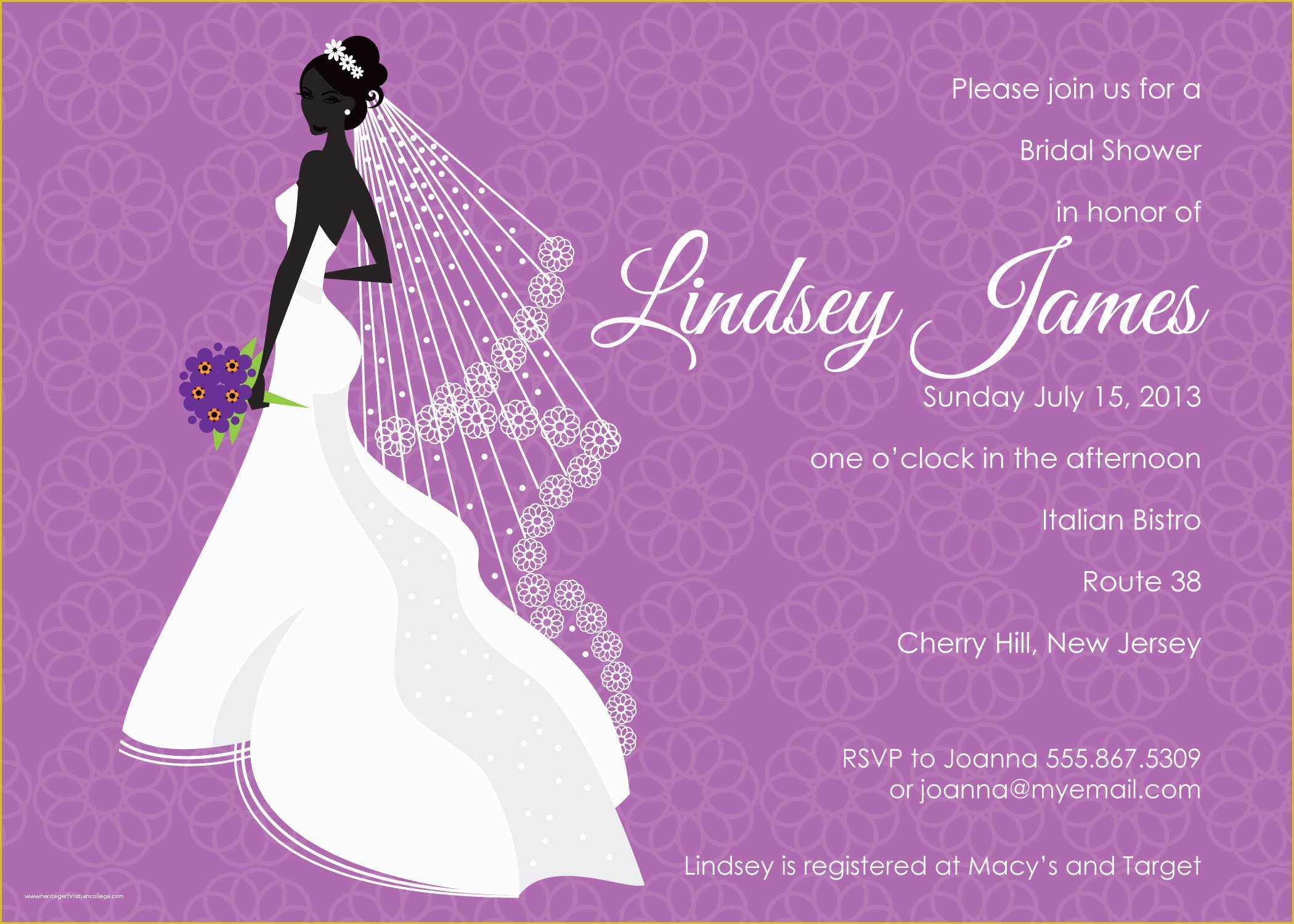Free Bridal Shower Templates Of Best Template Collection