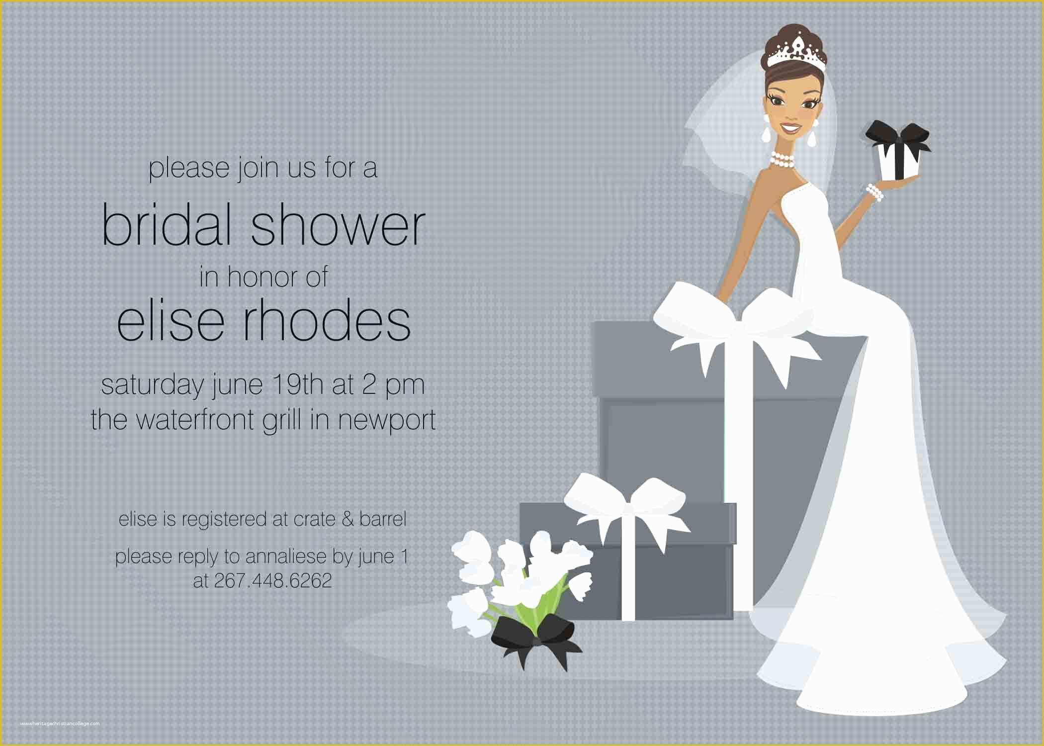 Free Bridal Shower Templates Of Bridal Shower Invite Template Chanel Bridal Shower