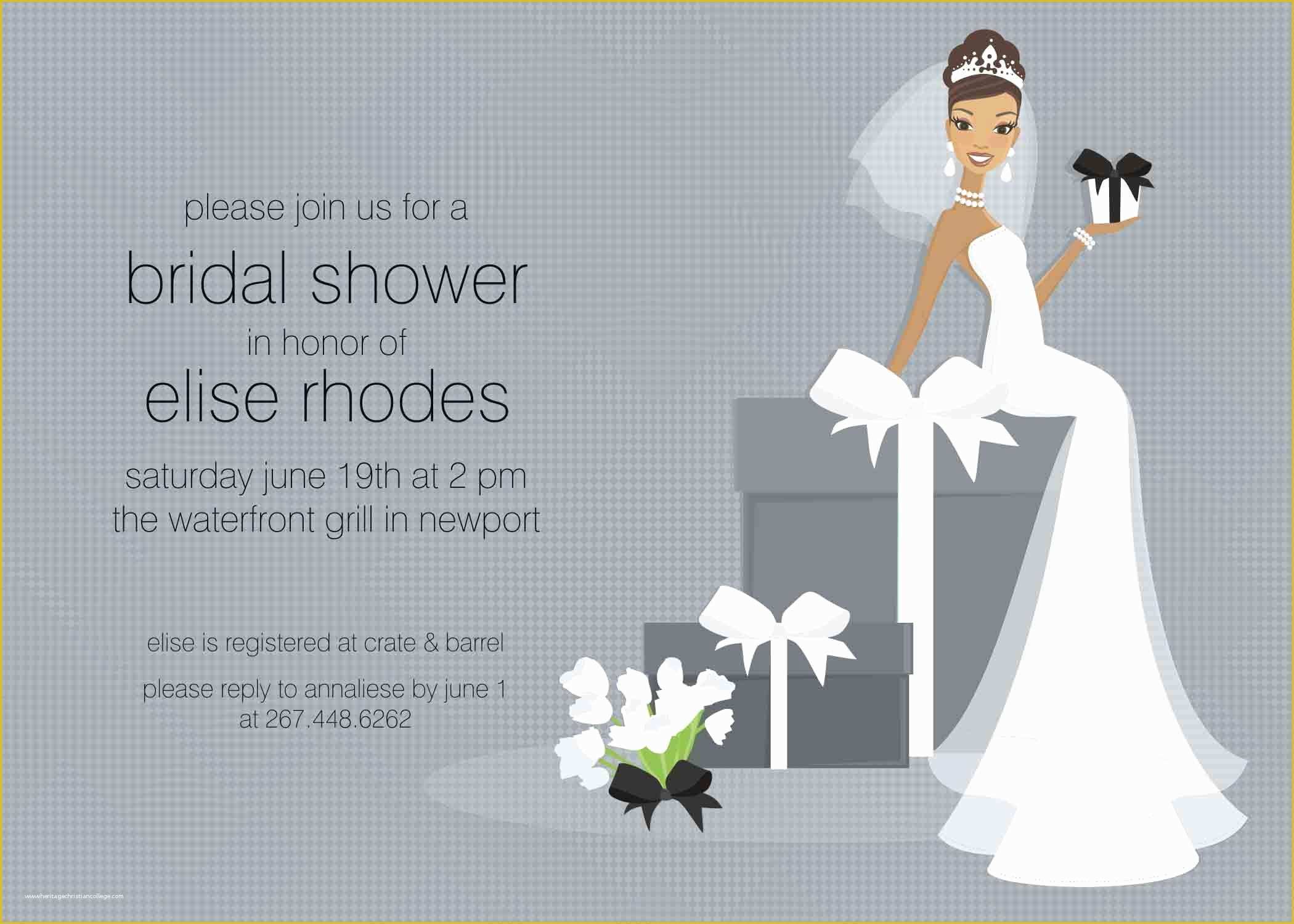 Free Bridal Shower Templates Of Free Bridal Shower Invitation Templates