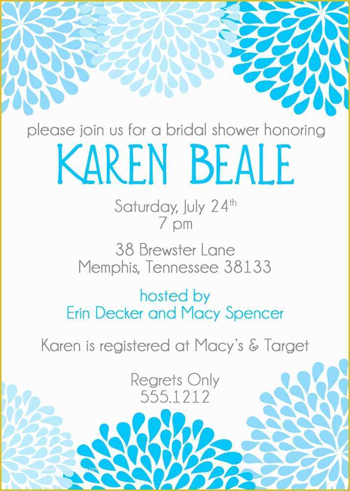 Free Bridal Shower Templates Of when to Send Bridal Shower Invitations Template