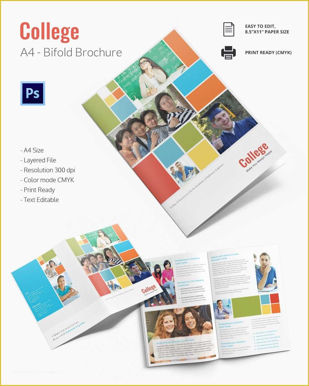 Free Brochure Design Templates Of College Brochure Template – 34 Free Jpg Psd Indesign