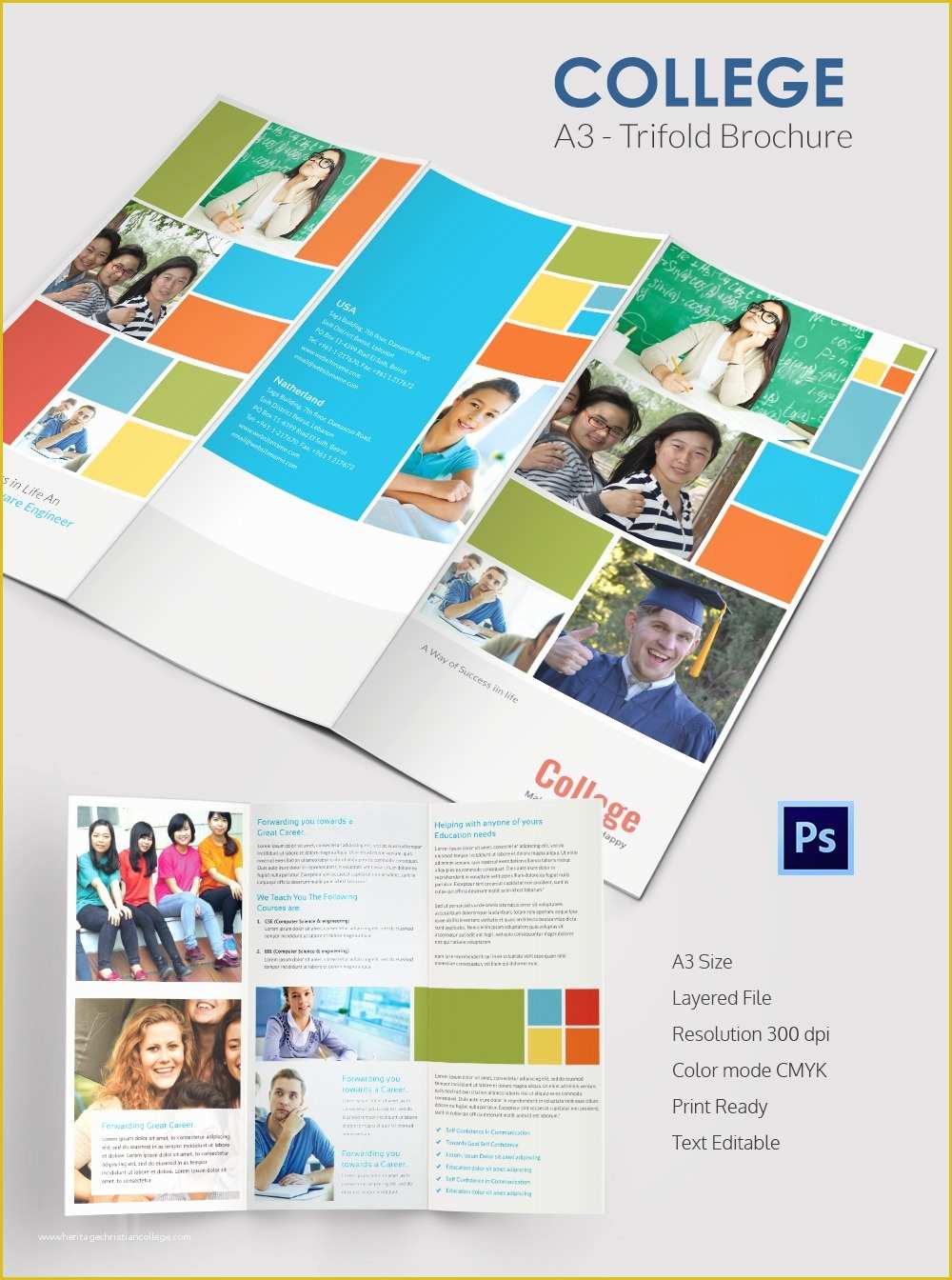 Free Brochure Design Templates Of College Brochure Template – 34 Free Jpg Psd Indesign