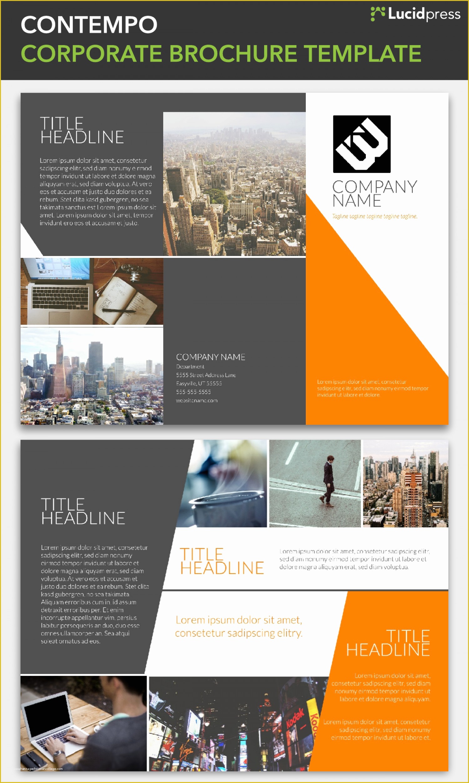 Free Brochure Design Templates Of Corporate Brochure Template Lucidpress