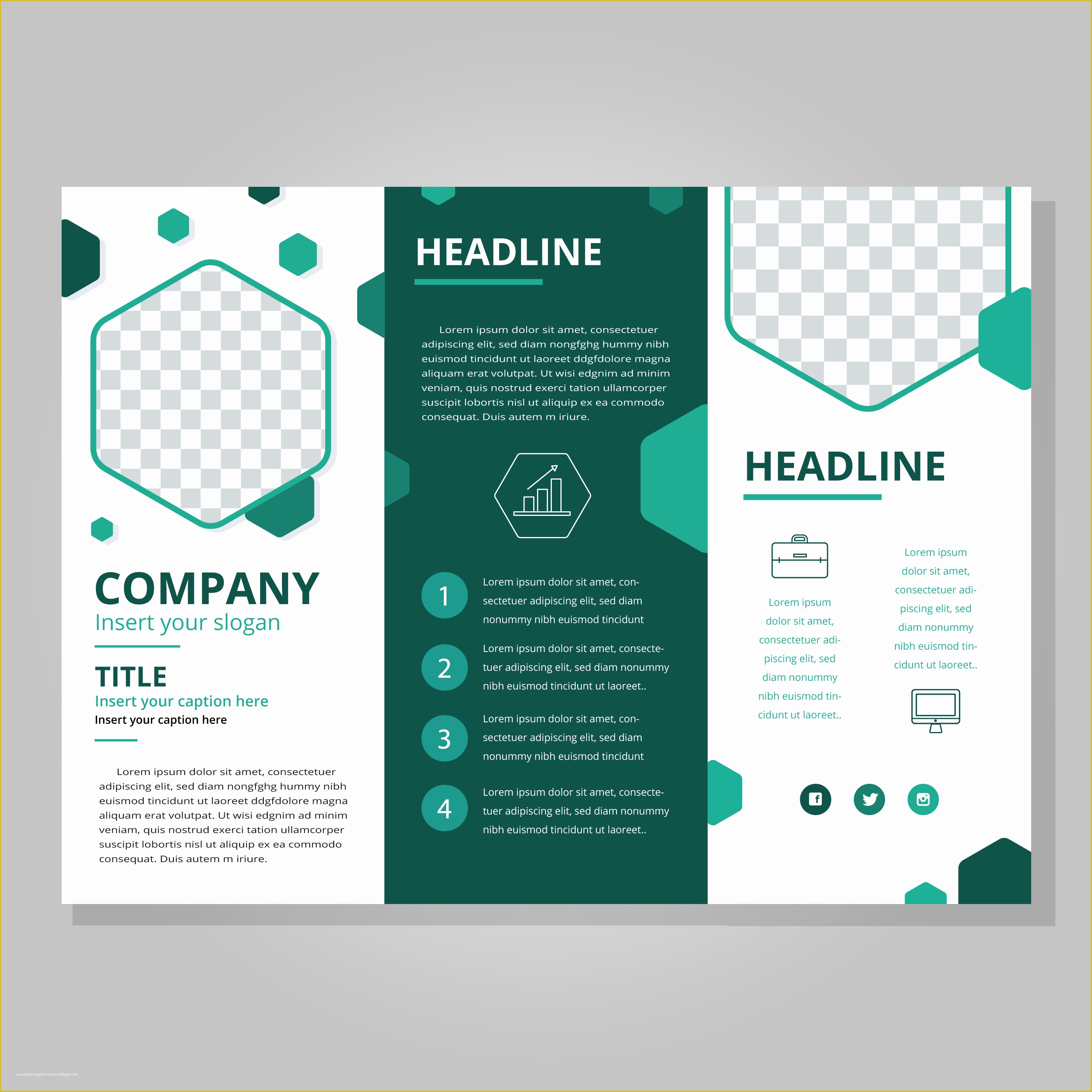 Free Brochure Design Templates Of Tri Fold Brochure Free Vector Art 8938 Free Downloads