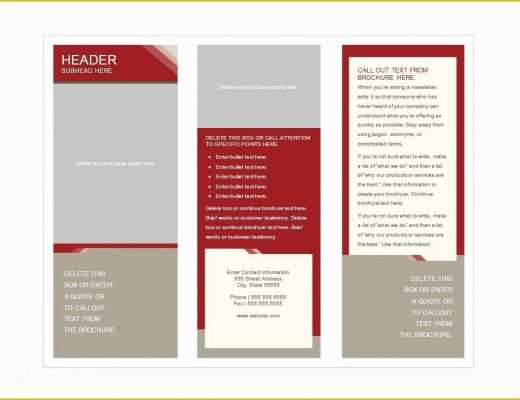 Free Brochure Templates for Word Of 31 Free Brochure Templates Word Pdf Template Lab