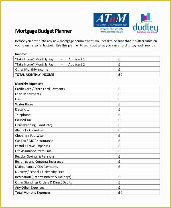 Free Budget Planner Template Of 12 Monthly Bud Planner Template Ai Psd Google Docs