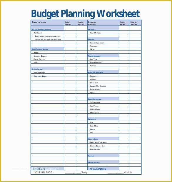 Free Budget Planner Template Of 13 Bud Planner Templates Free Sample Example