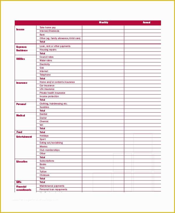 Free Budget Planner Template Of 14 Simple Bud Planner Templates Word Pdf Excel