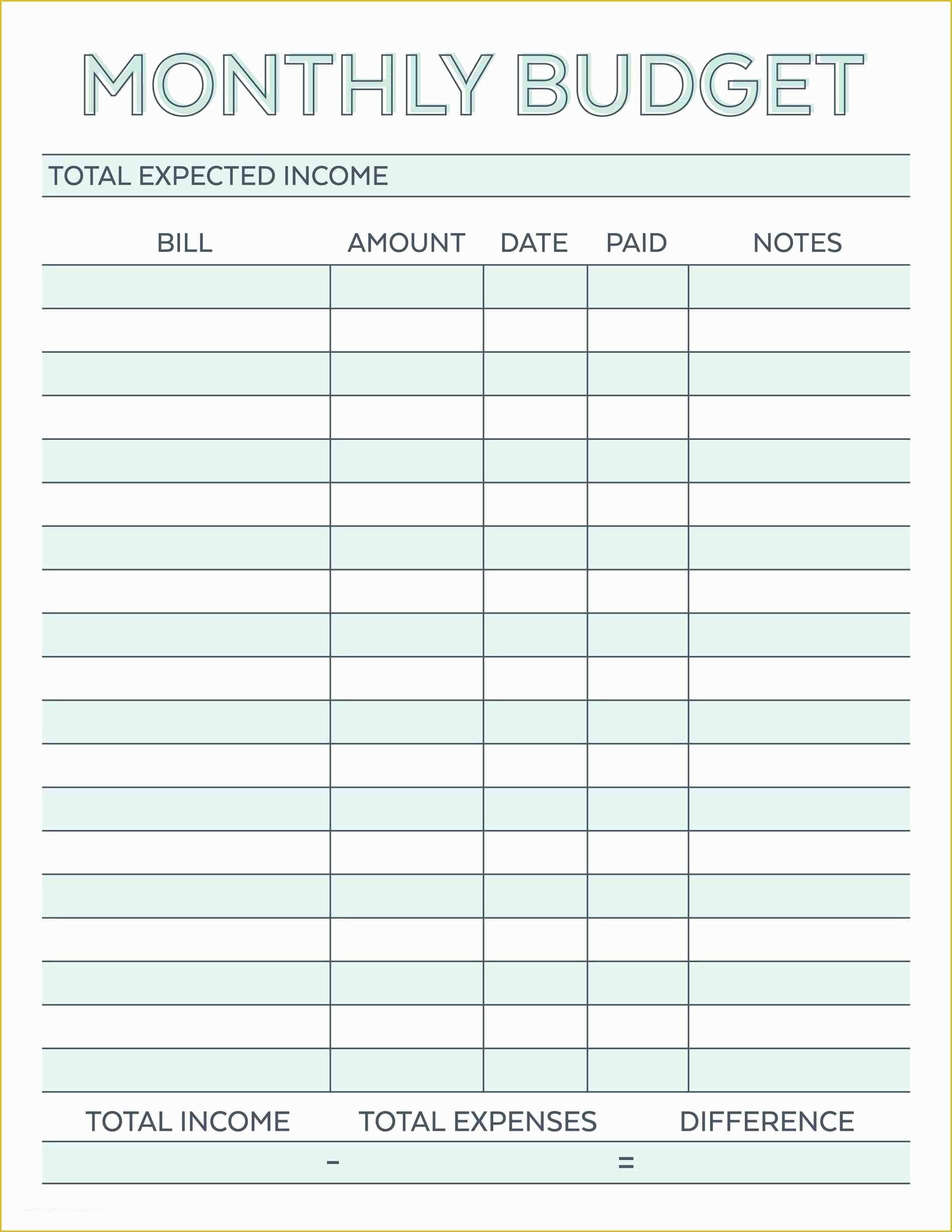 Free Budget Planner Template Of Bud Planner Planner Worksheet Monthly Bills Template