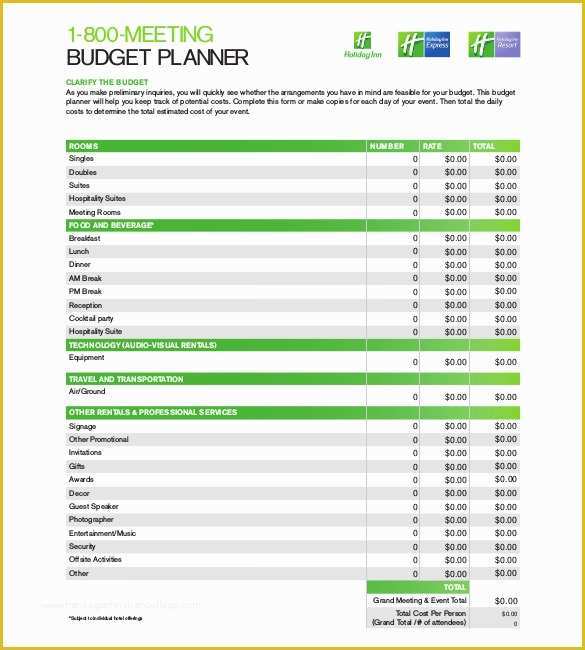 Free Budget Planner Template Of Bud Planner Template – 9 Free Word Excel Pdf
