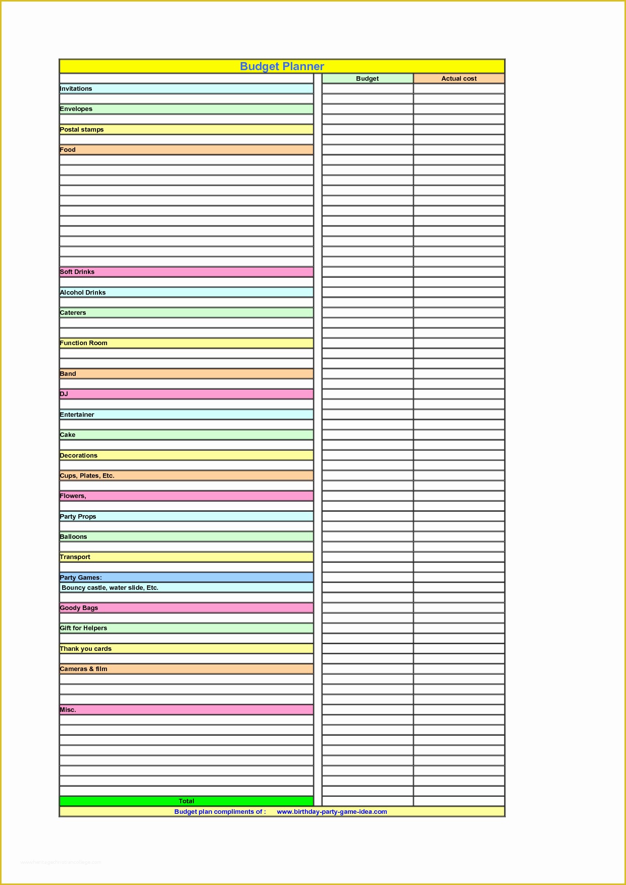 Free Budget Planner Template Of Free Printable Bud Worksheet Template