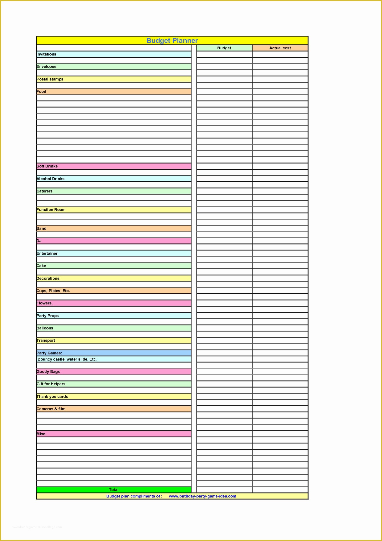 Free Budget Planner Template Of Free Printable Bud Worksheet Template