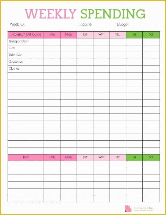 Free Budget Planner Template Of Track Your Weekly Spending with This Free Printable Weekly