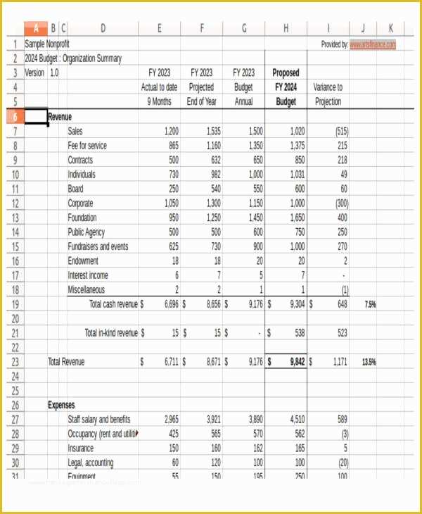 Free Budget Template for Non Profit organization Of 12 Non Profit Bud Templates Word Pdf Excel