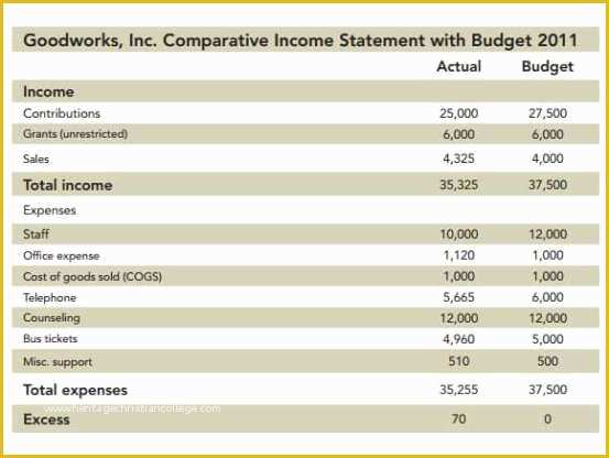 Free Budget Template for Non Profit organization Of 7 Not for Profit Bud Templates Excel Templates