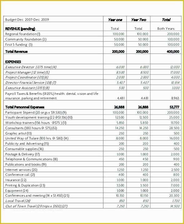 Free Budget Template for Non Profit organization Of 8 Non Profit Bud Template