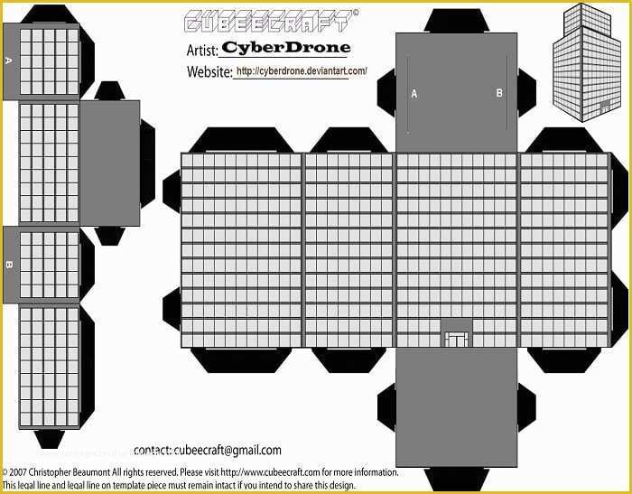 Free Building Templates Of Building Paper Template