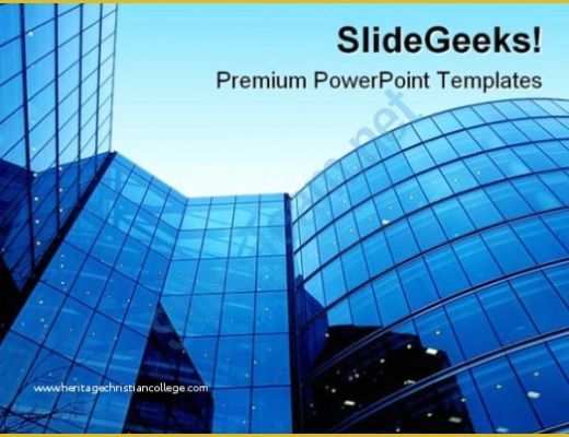 Free Building Templates Of Fice Building Architecture Powerpoint Backgrounds and