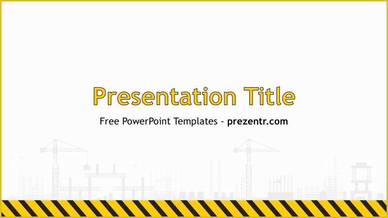 Free Building Templates Of Free Construction Powerpoint Template Prezentr Ppt Templates