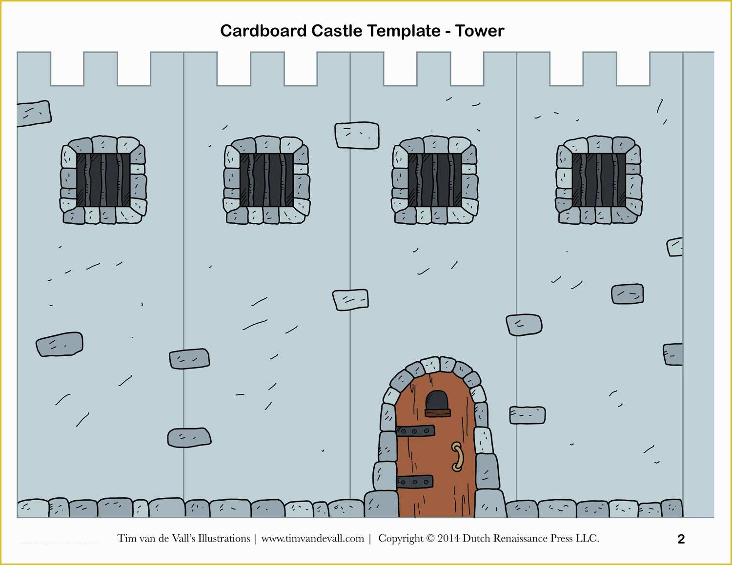 Free Building Templates Of Free Diy Cardboard Castle for Kids