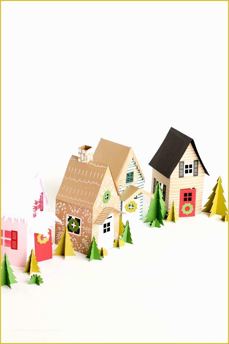 Free Building Templates Of Paper Holiday Houses – Free Templates