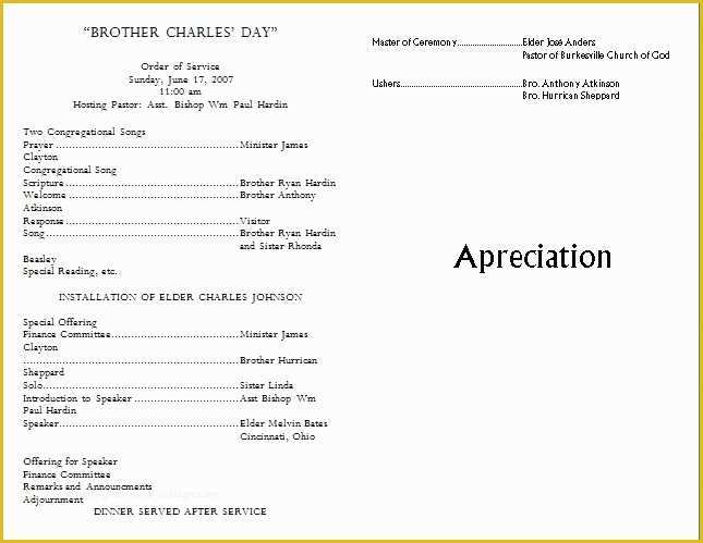 Free Bulletin Templates for Churches Of Church Bulletin Templates